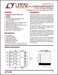 Click here to download LTC2171IUKG-12PBF Datasheet