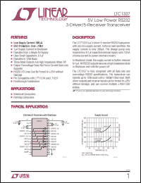 Click here to download LTC1337CSW Datasheet
