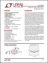Click here to download LTC2450IDCTRPBF Datasheet