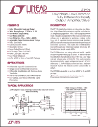 Click here to download LT1994CMS8 Datasheet