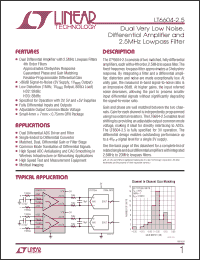 Click here to download LT6604CUFF-2.5-TRPBF Datasheet