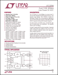 Click here to download LTC2294IUP Datasheet