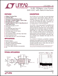 Click here to download LTC2381HMS-16PBF Datasheet