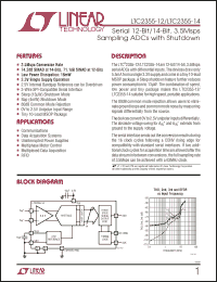 Click here to download LTC2355CMSE-14 Datasheet