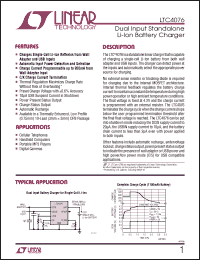 Click here to download LTC4076 Datasheet