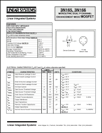 Click here to download 3N166 Datasheet