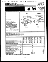 Click here to download KBPC15-005 Datasheet