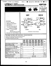 Click here to download KBPC25-005 Datasheet