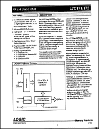 Click here to download L7C172PC12 Datasheet