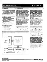 Click here to download L7C191CMB25 Datasheet