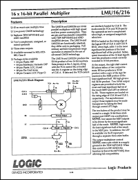 Click here to download LMU216KM55 Datasheet