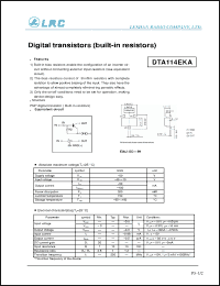 Click here to download DTA114 Datasheet