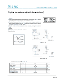 Click here to download DTA143 Datasheet