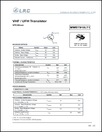 Click here to download MMBT6918LT1 Datasheet