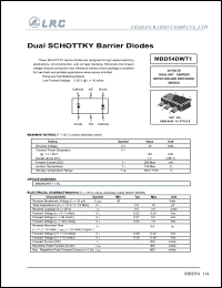 Click here to download MBD54DWT1 Datasheet