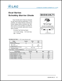 Click here to download BAS40-04LT1 Datasheet
