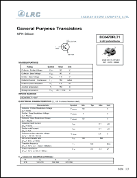 Click here to download BC847BRLT1 Datasheet