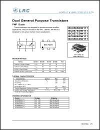 Click here to download BC858CDW1T1 Datasheet