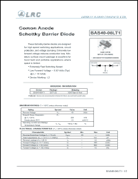 Click here to download BAS40-06HT1 Datasheet