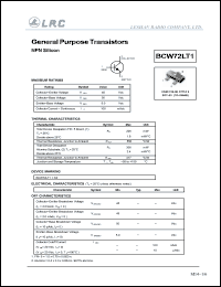 Click here to download BCW73LT1 Datasheet