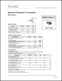 Click here to download MMB3904LT1 Datasheet