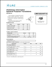 Click here to download LMBT2222AWT1G Datasheet