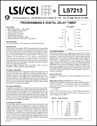 Click here to download LS7213 Datasheet