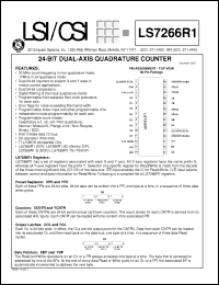 Click here to download LS7266R1 Datasheet