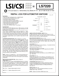 Click here to download LS7220 Datasheet