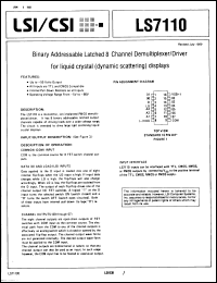 Click here to download LS7110 Datasheet