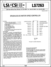 Click here to download LS7263 Datasheet