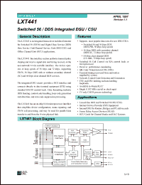 Click here to download LXT441 Datasheet