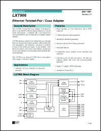 Click here to download LXT906 Datasheet