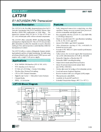 Click here to download LXT318 Datasheet