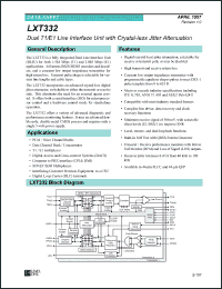 Click here to download LXT332QE Datasheet
