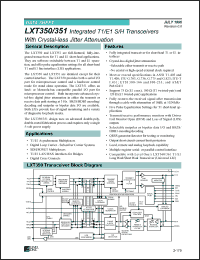 Click here to download LXT350NE Datasheet