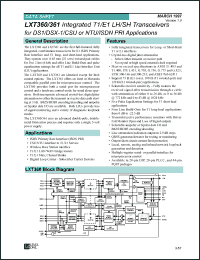 Click here to download LXT360PE Datasheet