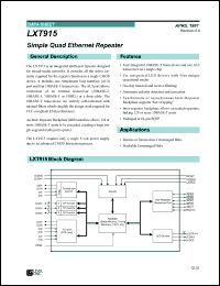 Click here to download LXT915QC Datasheet