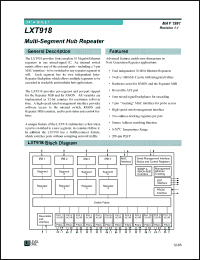 Click here to download LXT918 Datasheet