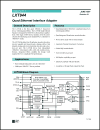 Click here to download LXT944 Datasheet