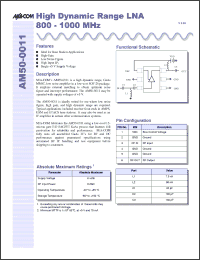 Click here to download AM50-0011 Datasheet