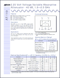 Click here to download AT-119TR-3000 Datasheet
