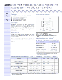 Click here to download AT-119 Datasheet