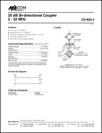 Click here to download CD-920-4 Datasheet