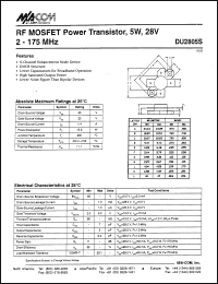 Click here to download DU2805S Datasheet