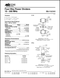 Click here to download DS-312TNC Datasheet