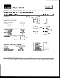 Click here to download ETC4-1 Datasheet
