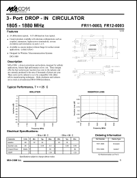 Click here to download FR11-0003 Datasheet