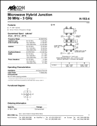 Click here to download H-183-4SMA Datasheet