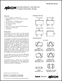 Click here to download MA4E2054B-287T Datasheet